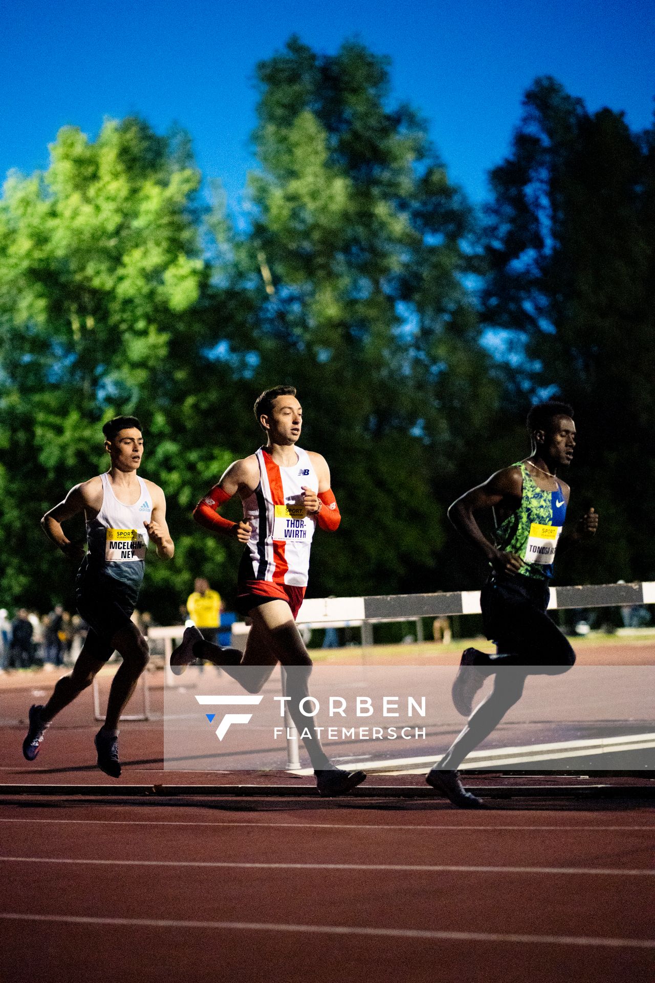 Maximilian Thorwirth (SFD 75 Duesseldorf-Sued) ueber 5000m am 28.05.2022 waehrend der World Athletics Continental Tour IFAM Oordegem in Oordegem